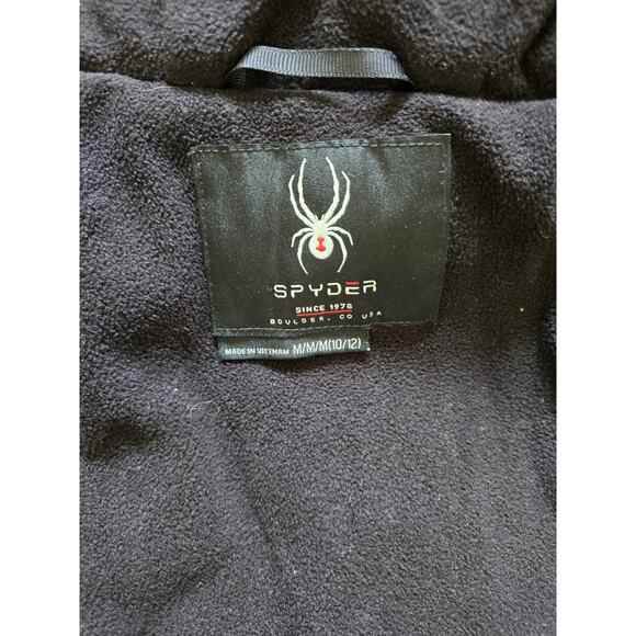 Spyder Nexus Puffer Hooded Nylon‎ Black Jacket Boy's Size Medium (10-12) - Picture 5 of 8